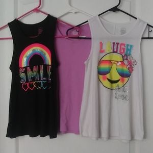 Lot of 3 tank tops and FREE pair of shorts!